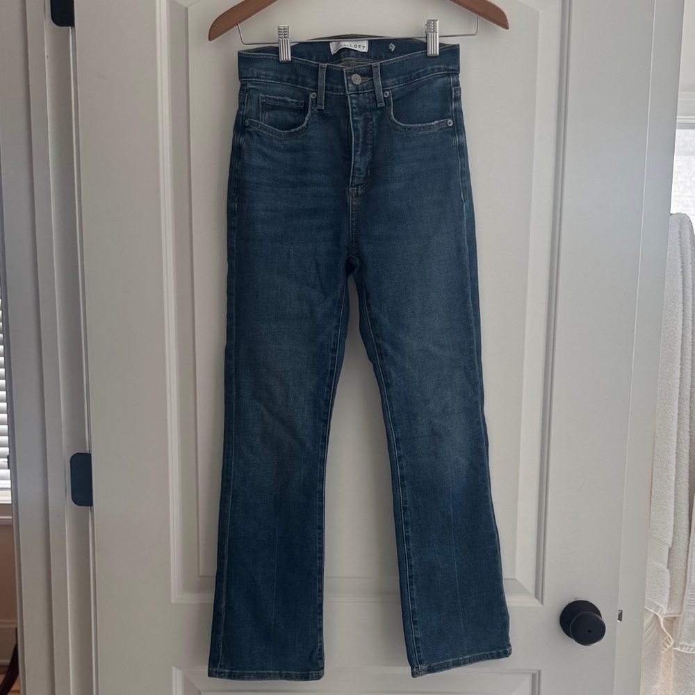 NWOT Loft “The Kick Crop” jeans, size 24/00